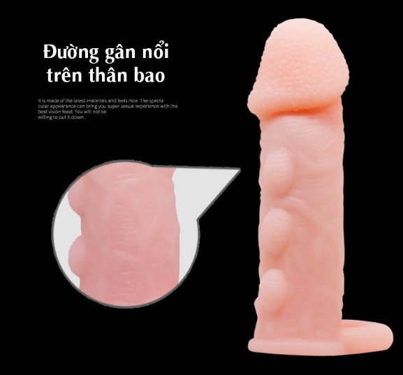 Bao cao su đôn dên Brave man nhiều gân gai bi nổi Bao cao su đôn dên Brave man nhiều gân gai bi nổi